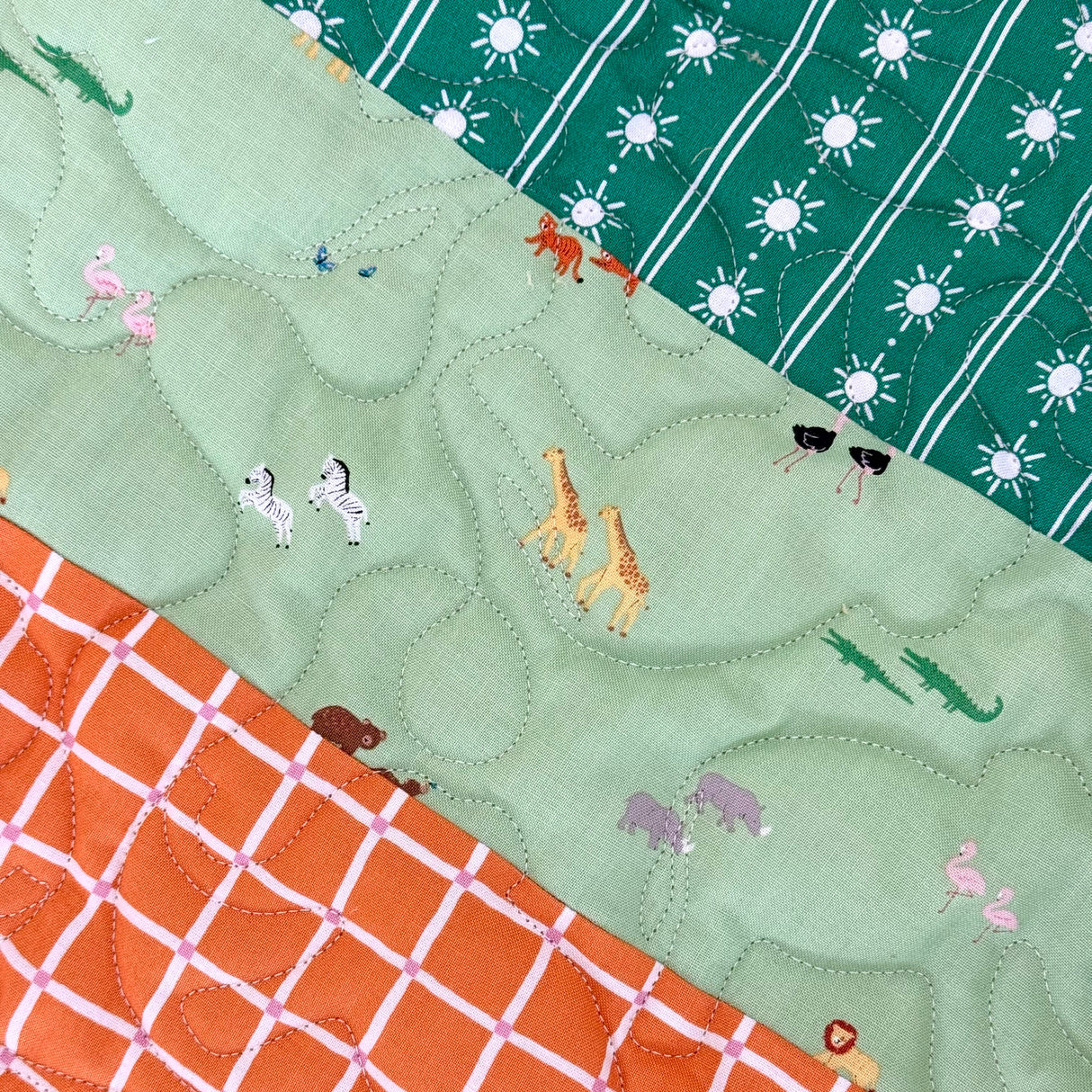 Bricks and Beams Quilt Kit - Noah's Ark