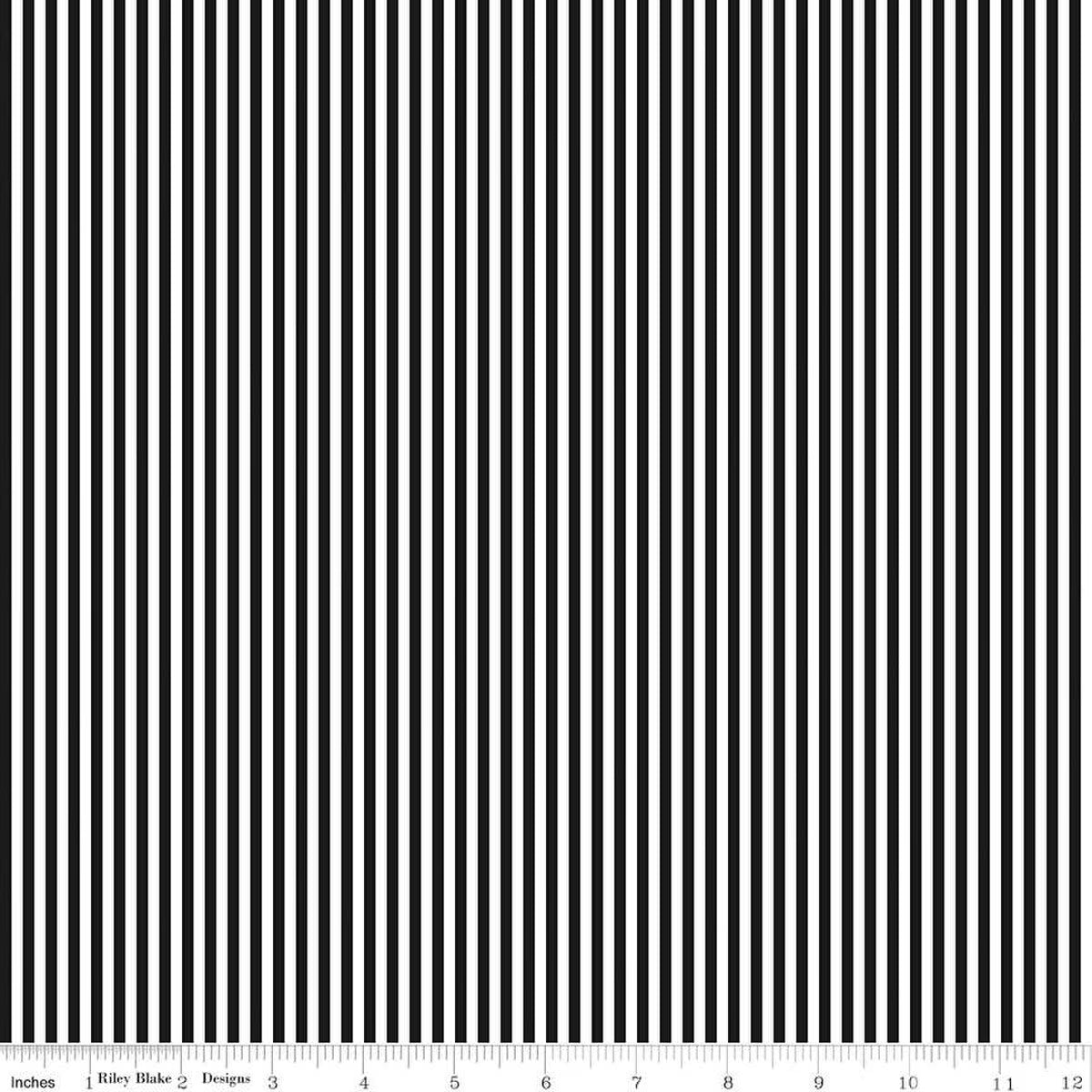 Black and White Stripe Fabric - 2 sizes