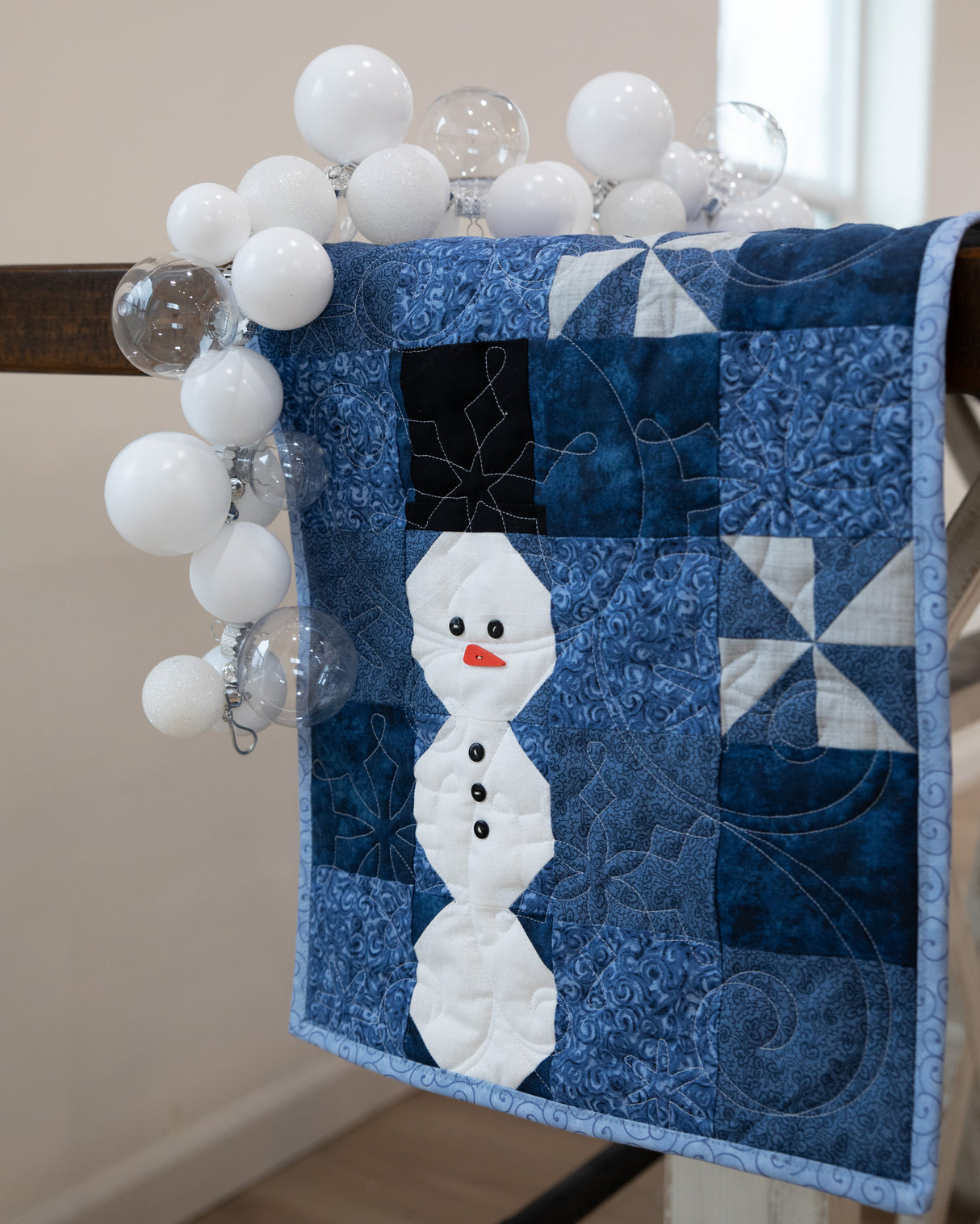 Jolly Snowman Table Runner Pattern
