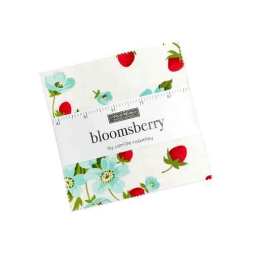Bloomsberry Charm Pack by Camille Roskelley for Moda Fabrics, stack of 42 precut 5 inch fabric squares