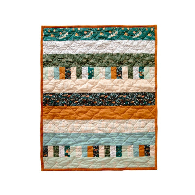 Bricks and Beams Quilt Kit - Timberline