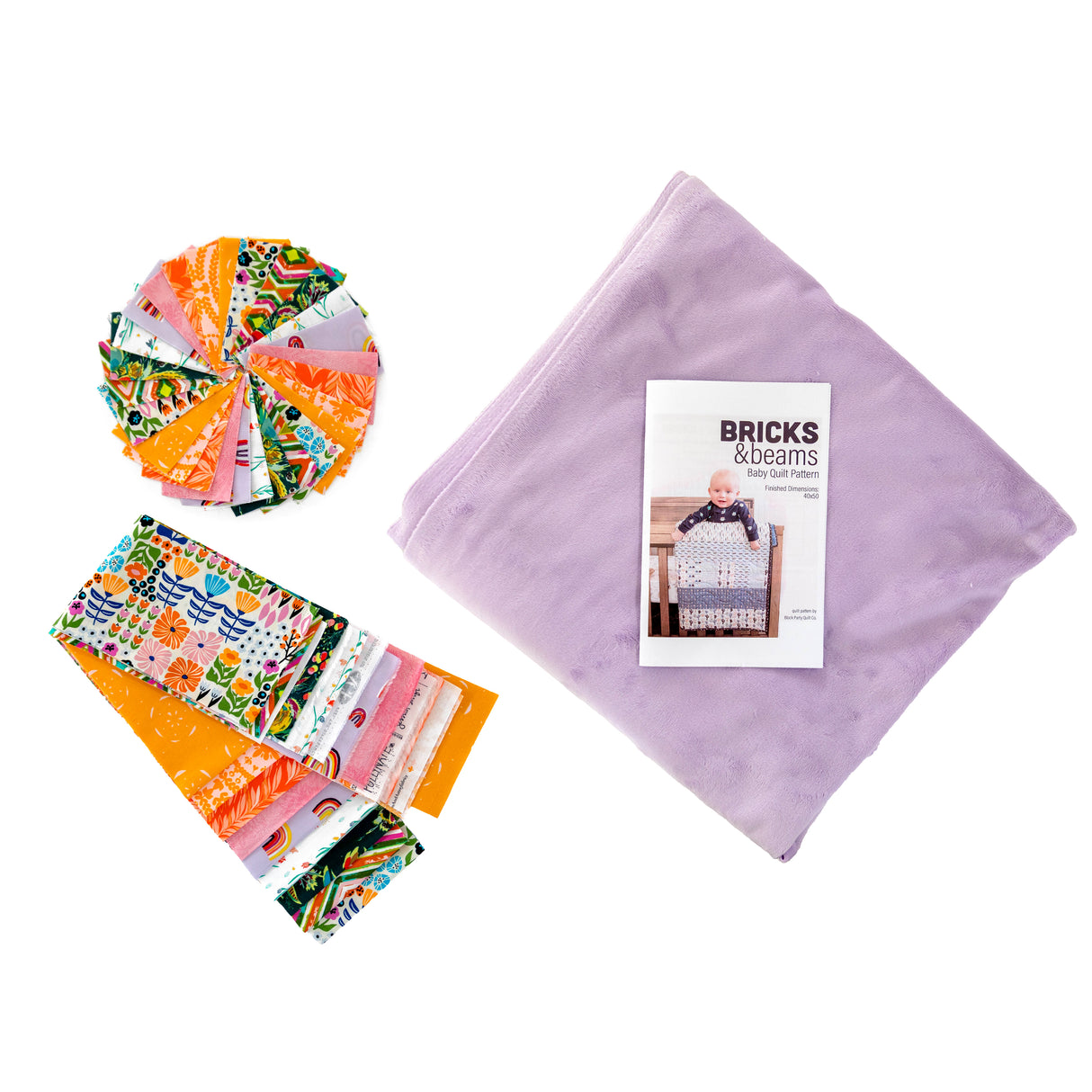 Bricks and Beams Quilt Kit - Cheery Garden