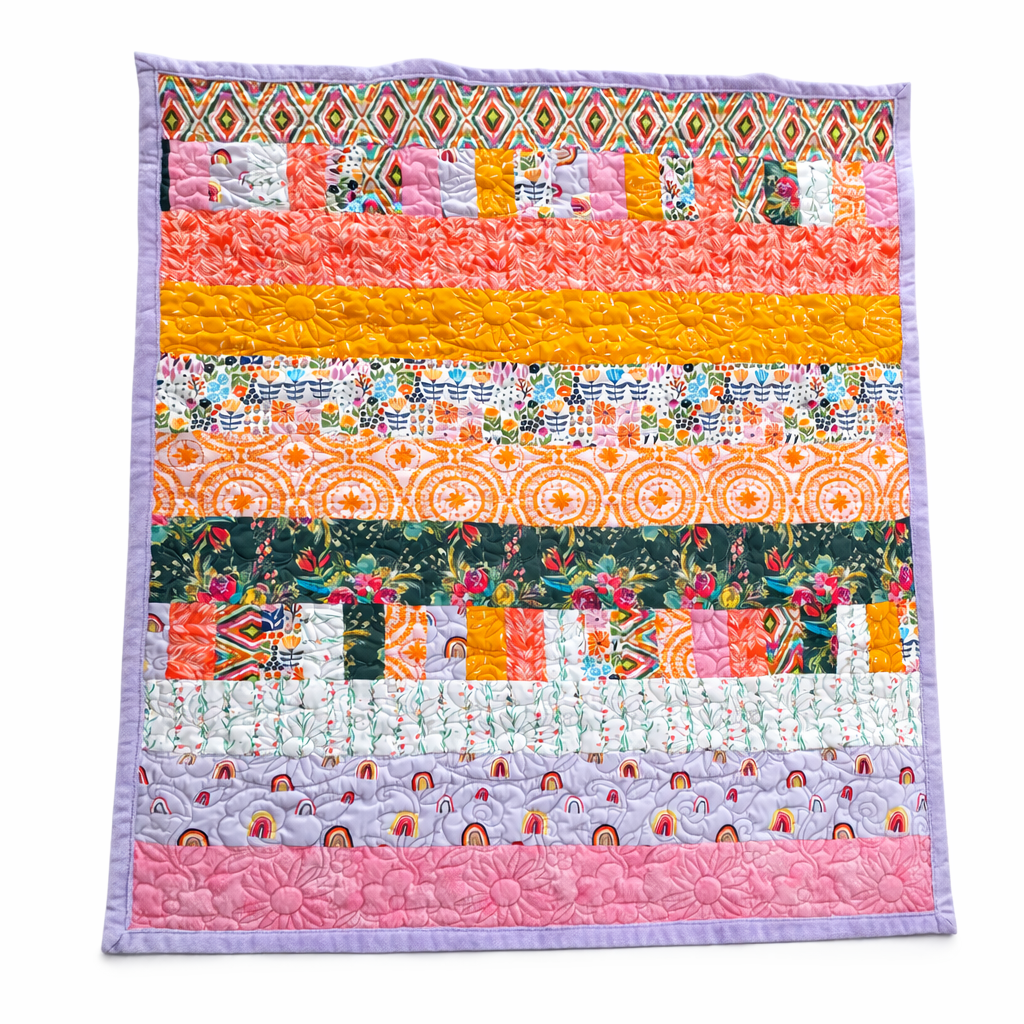 Bricks and Beams Quilt Kit - Cheery Garden