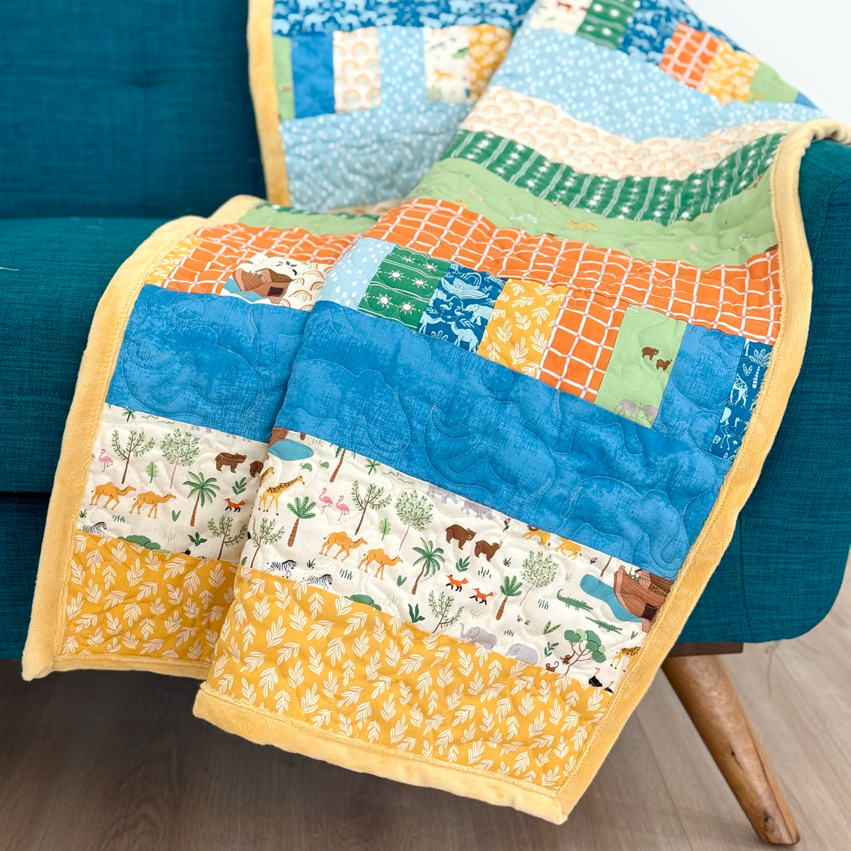 Bricks and Beams Quilt Kit - Noah's Ark