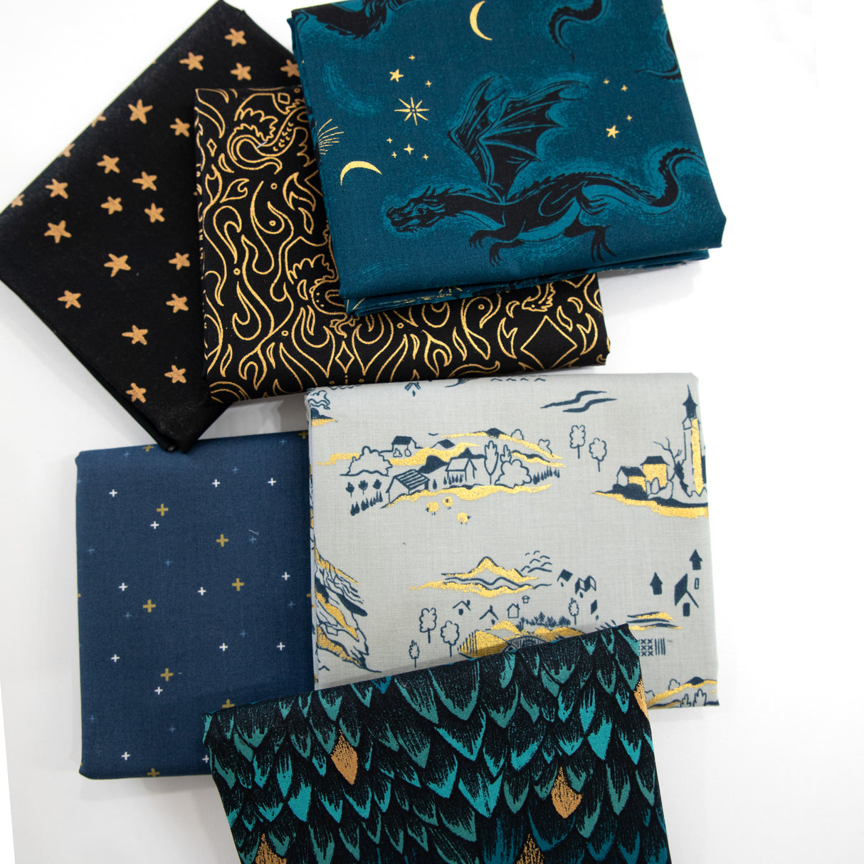Fireglow Ruby Star Society Curated 6 piece Fabric Bundle