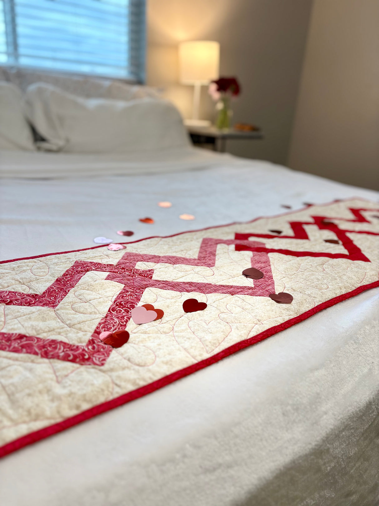 Linked Hearts Quilted Table Runner Kit