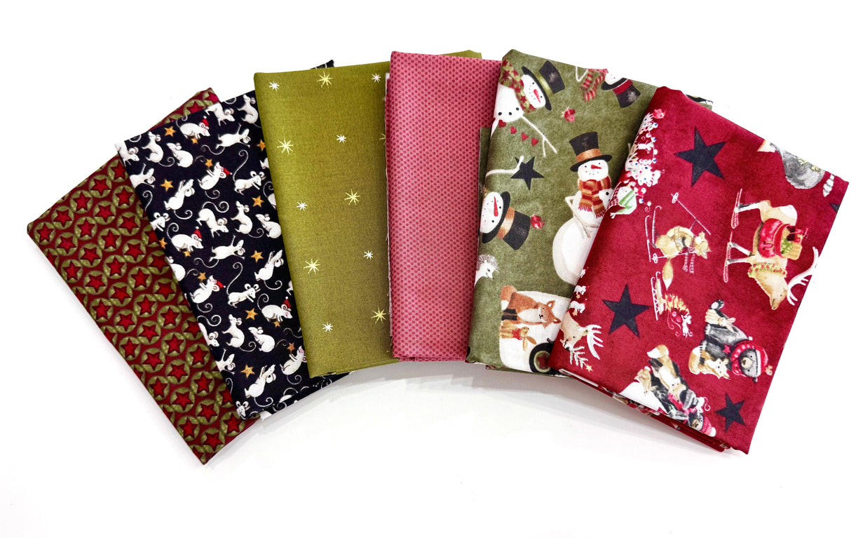 Northern Christmas by Teresa Kogut 6 Piece Curated Fabric Bundle