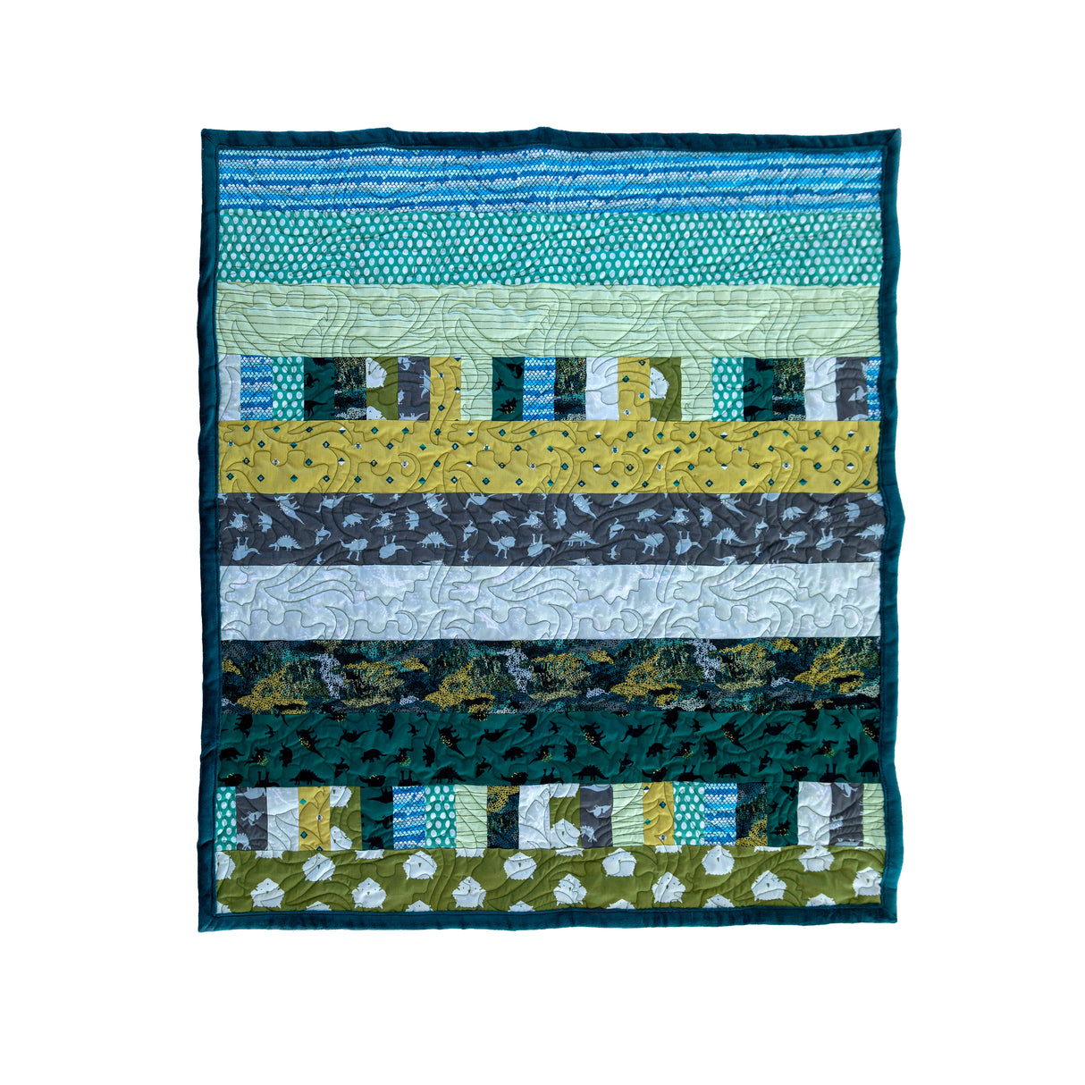 Bricks and Beams Quilt Kit - Dinosaurs