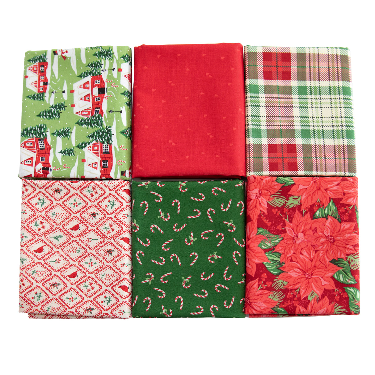 Holiday Cheer from Moda Curated 6 piece Fabric Bundle