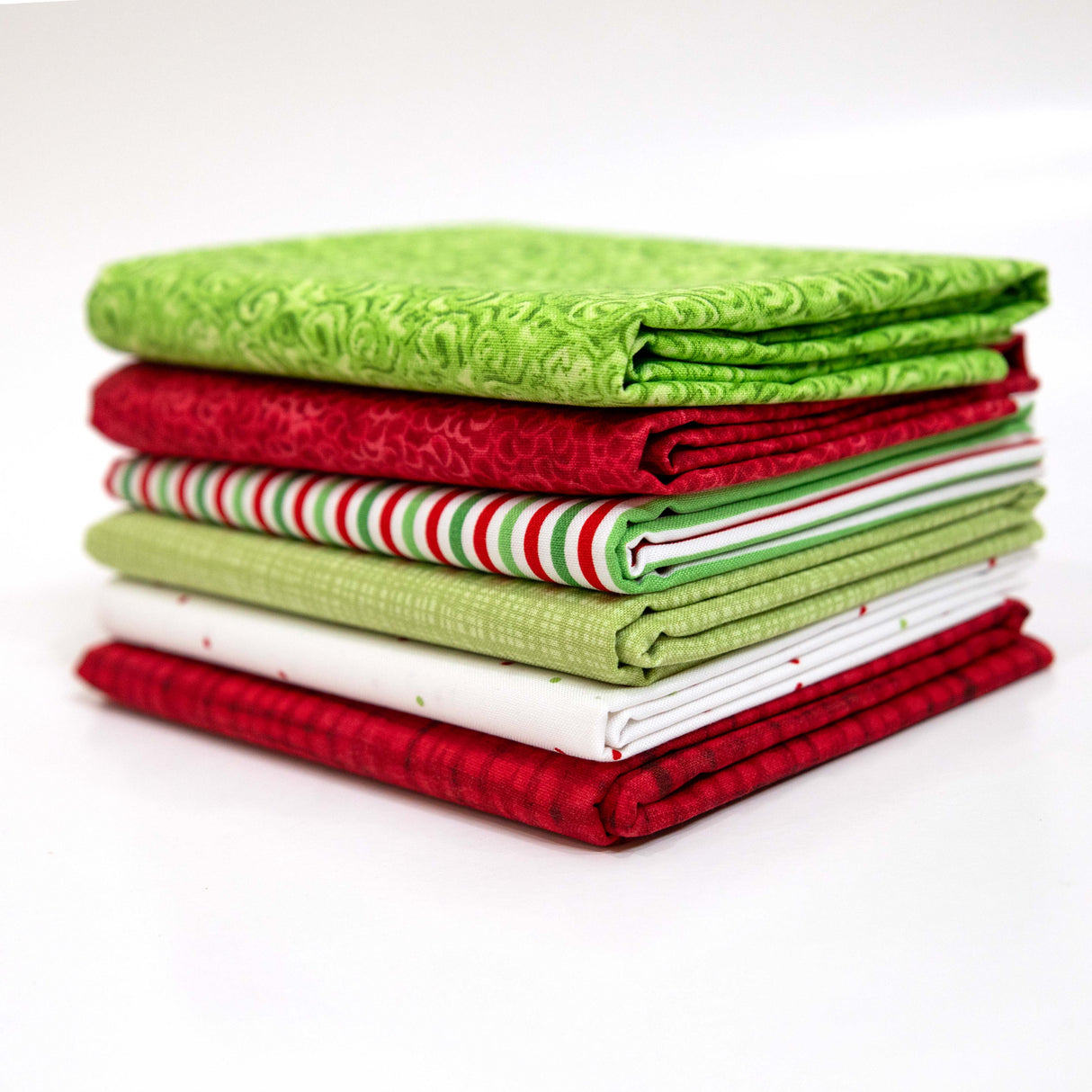 Christmas Blenders Lime Fat Quarter or Half Yard Curated Bundle