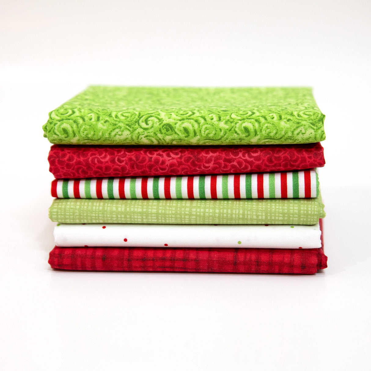 Christmas Blenders Lime Fat Quarter or Half Yard Curated Bundle
