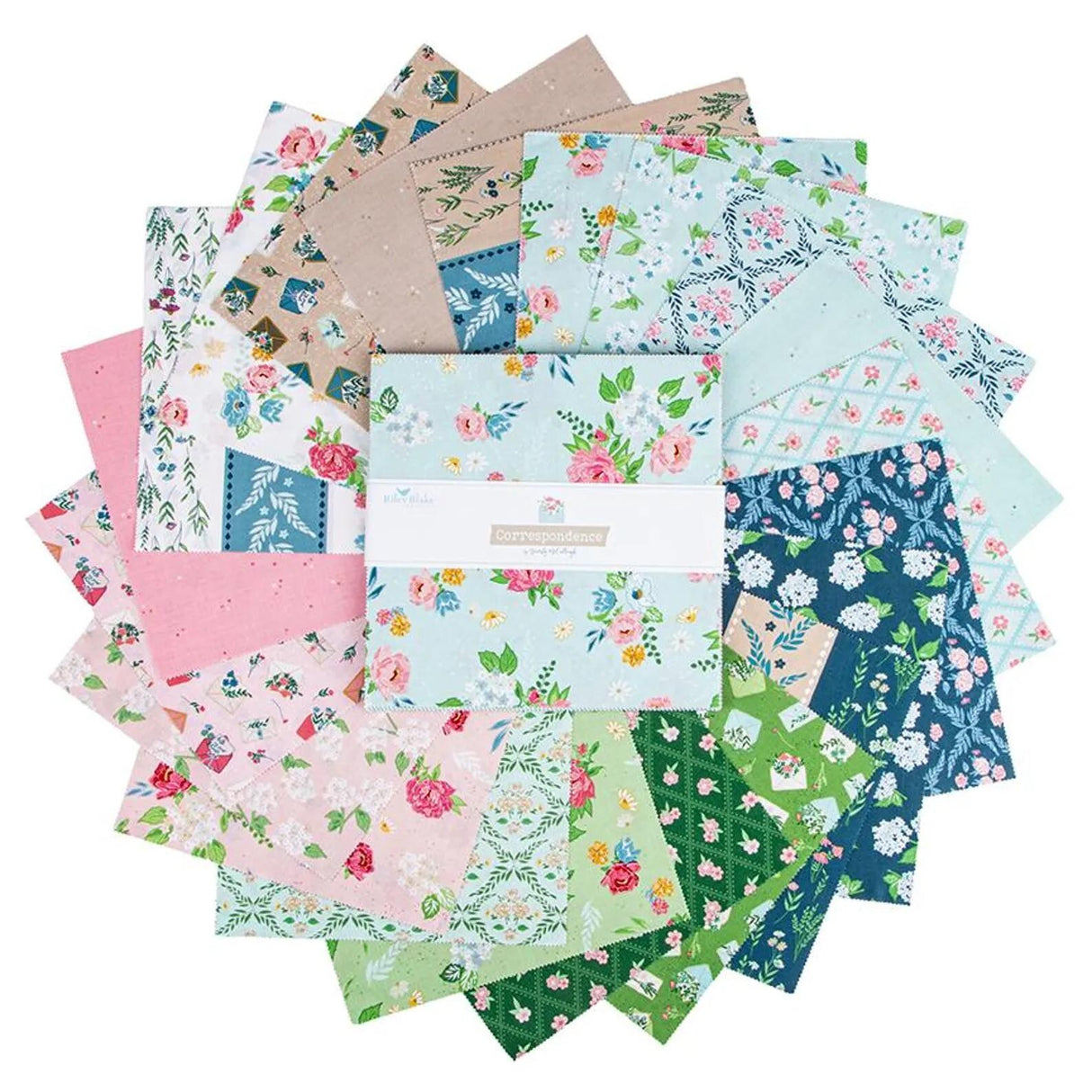 Correspondence 10 inch stacker from Riley Blake