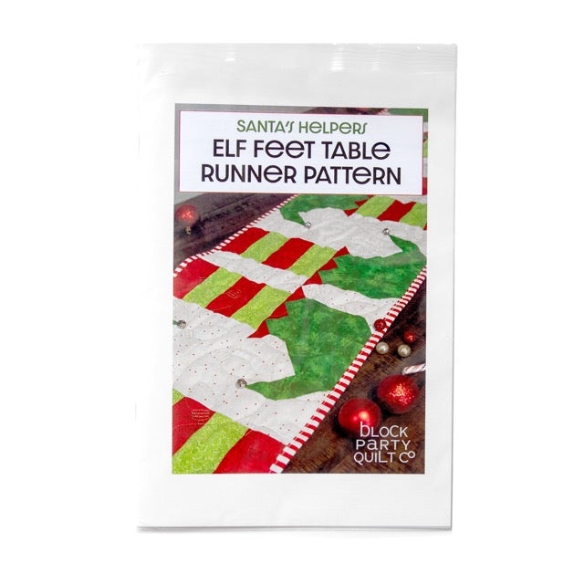 Patron de chemin de table matelassé Elf Feet