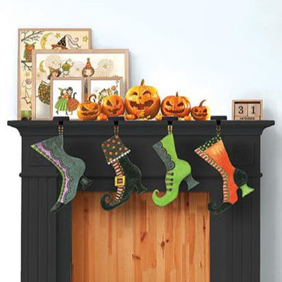Witch Boot Felt Panel - Halloween Stockings