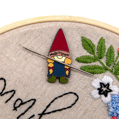Gnome Magnetic Needle Minder by Stitch Ease whimsical sewing accessory
