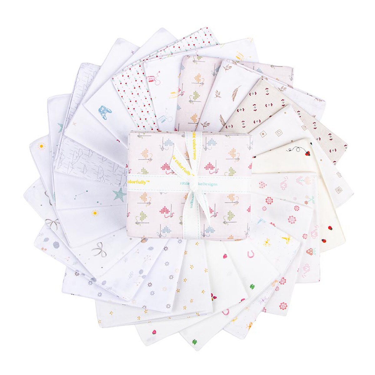 Background Fabrics 21 piece Fat Quarter Pack Riley Blake - Hush Hush 5