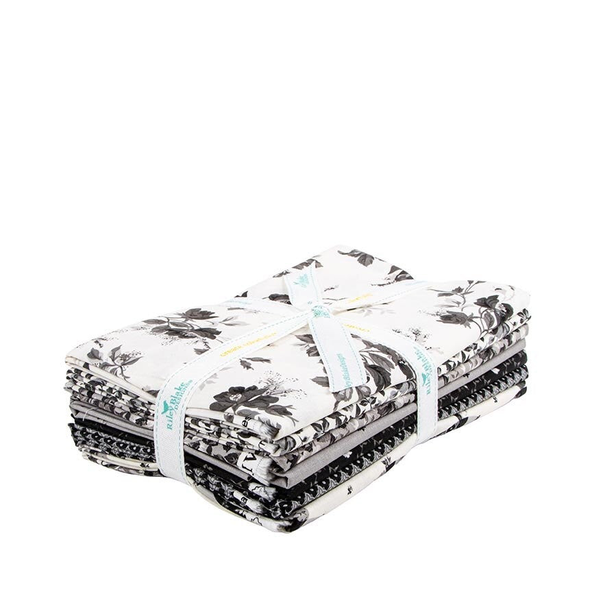 Ink and Ivory 1 Yard Bundle Ivory quilting cotton precut 7 yards Riley Blake Designs