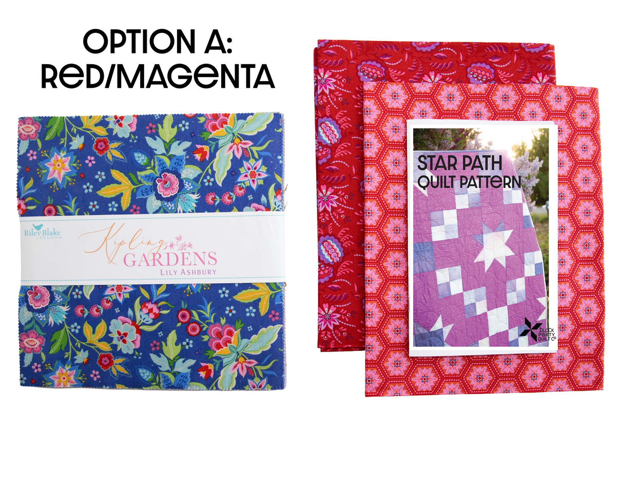 Kipling Garden Star Path Quilt Kit