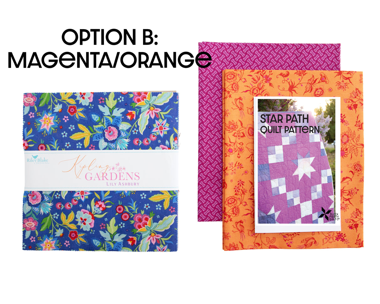 Kipling Garden Star Path Quilt Kit
