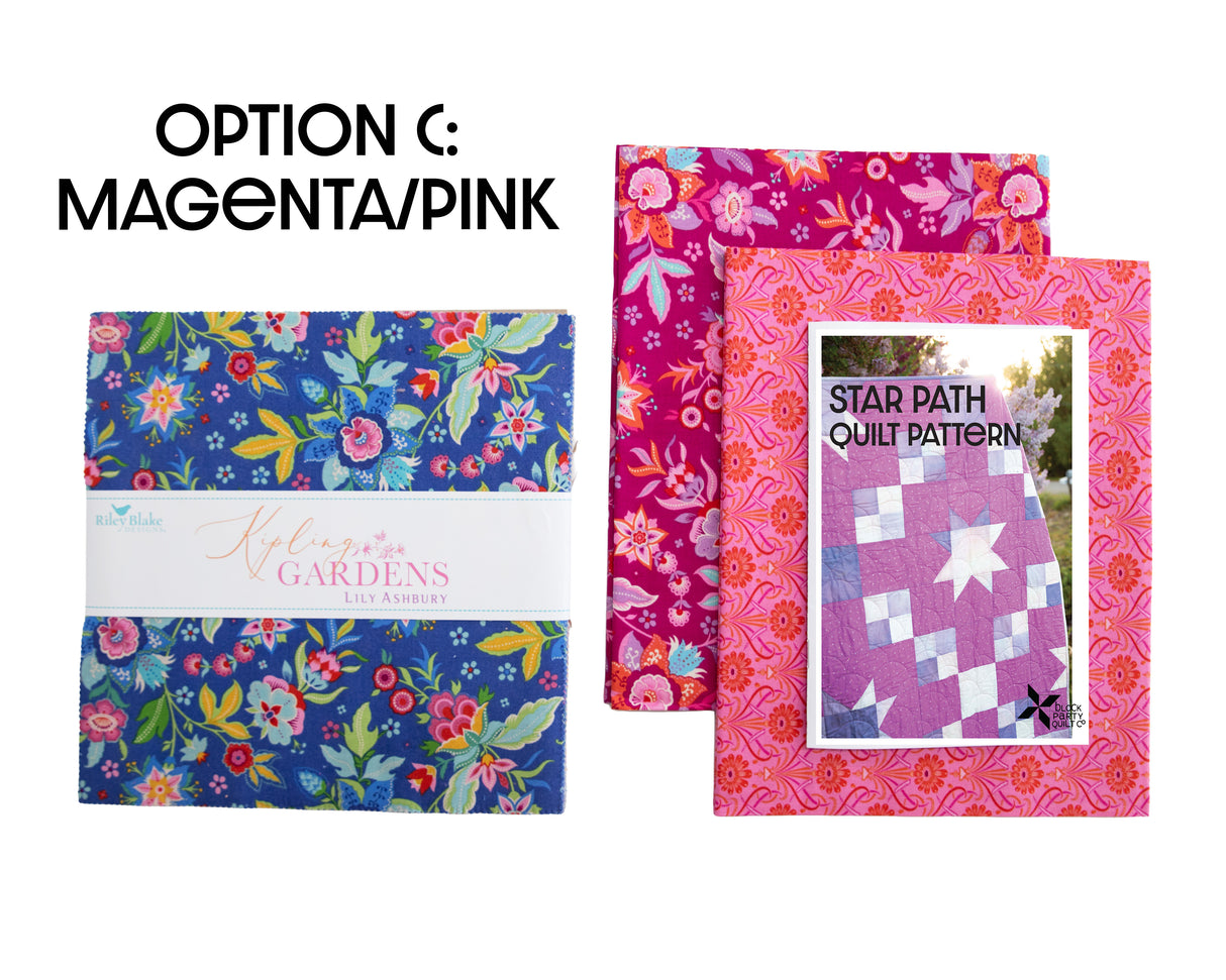Kipling Garden Star Path Quilt Kit