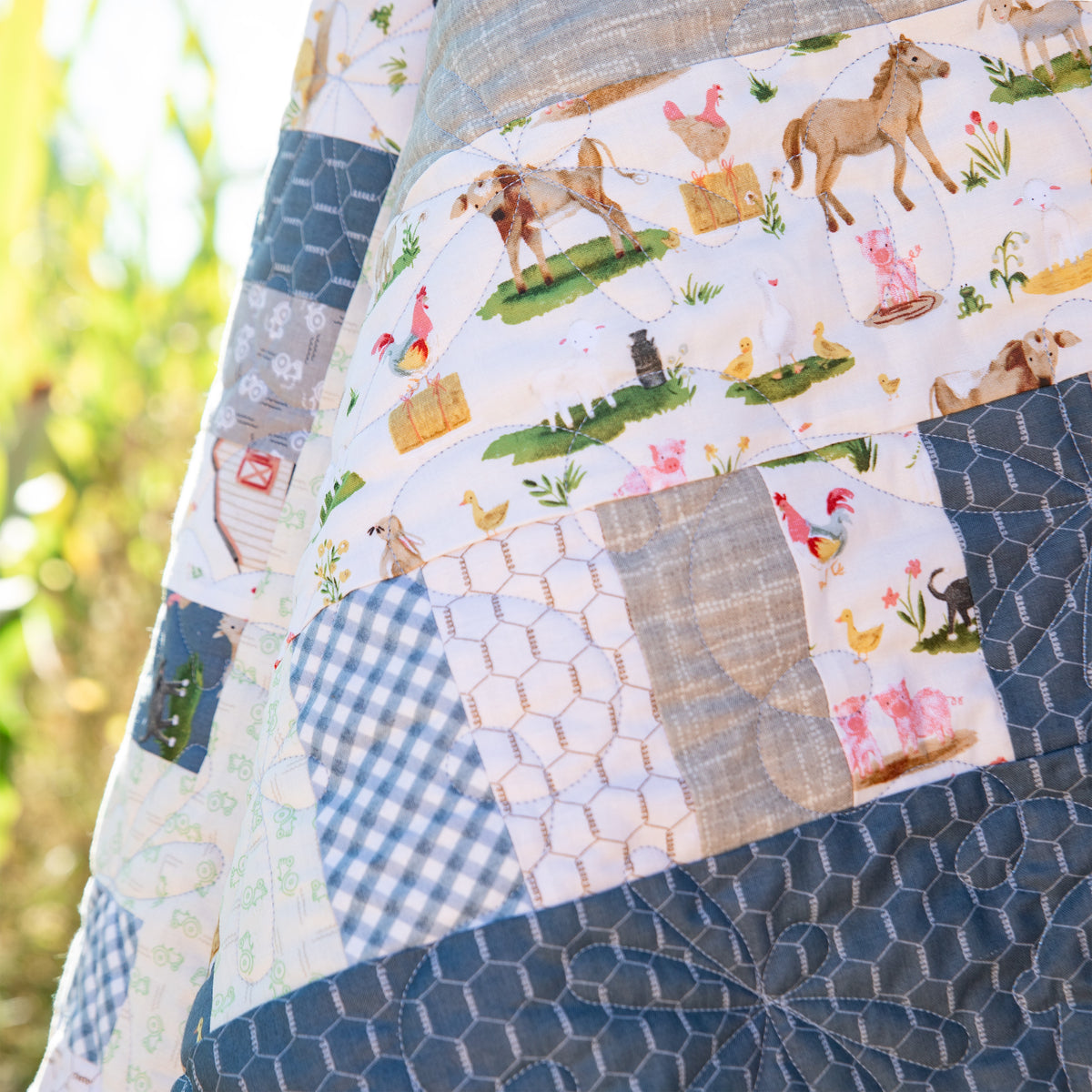 Little Farm Precut Quilt Kit - Bricks and Beams