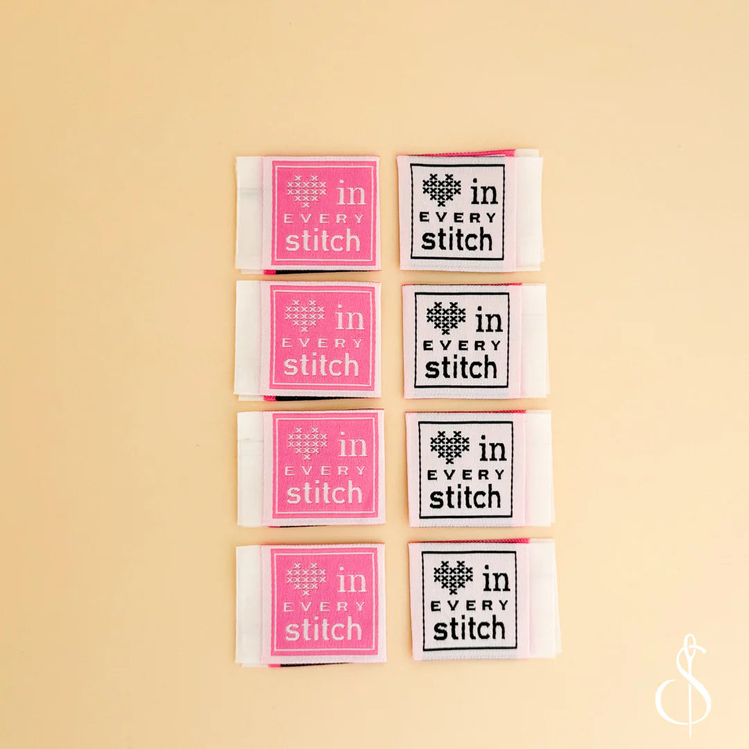 Love in Every Stitch Woven Quilt Labels Minki Kim #012