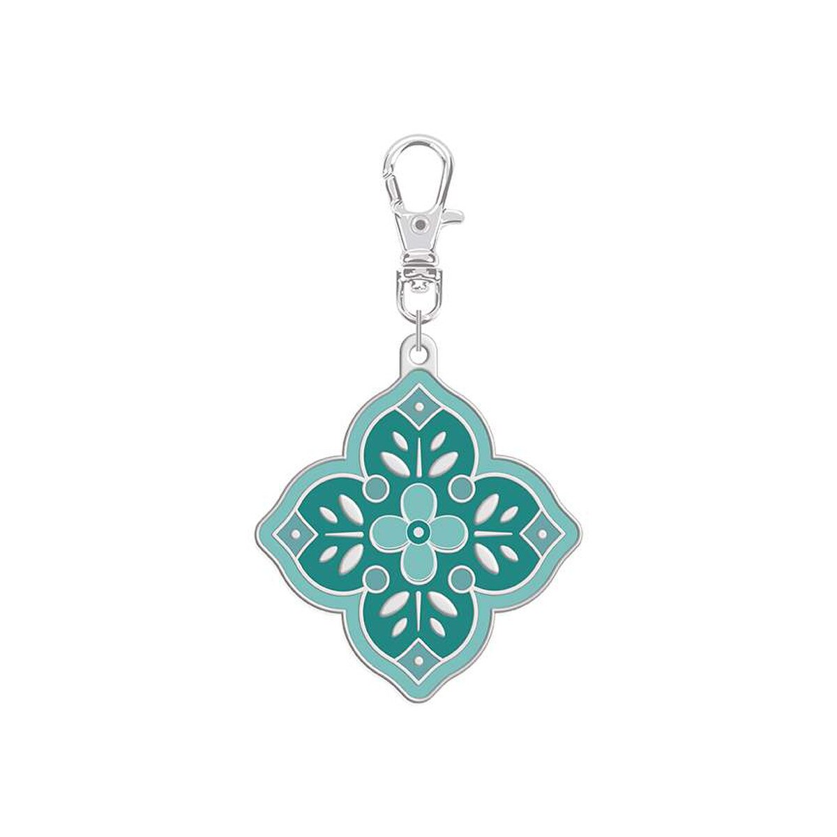 Turquoise Medallion Happy Charm from Lori Holt