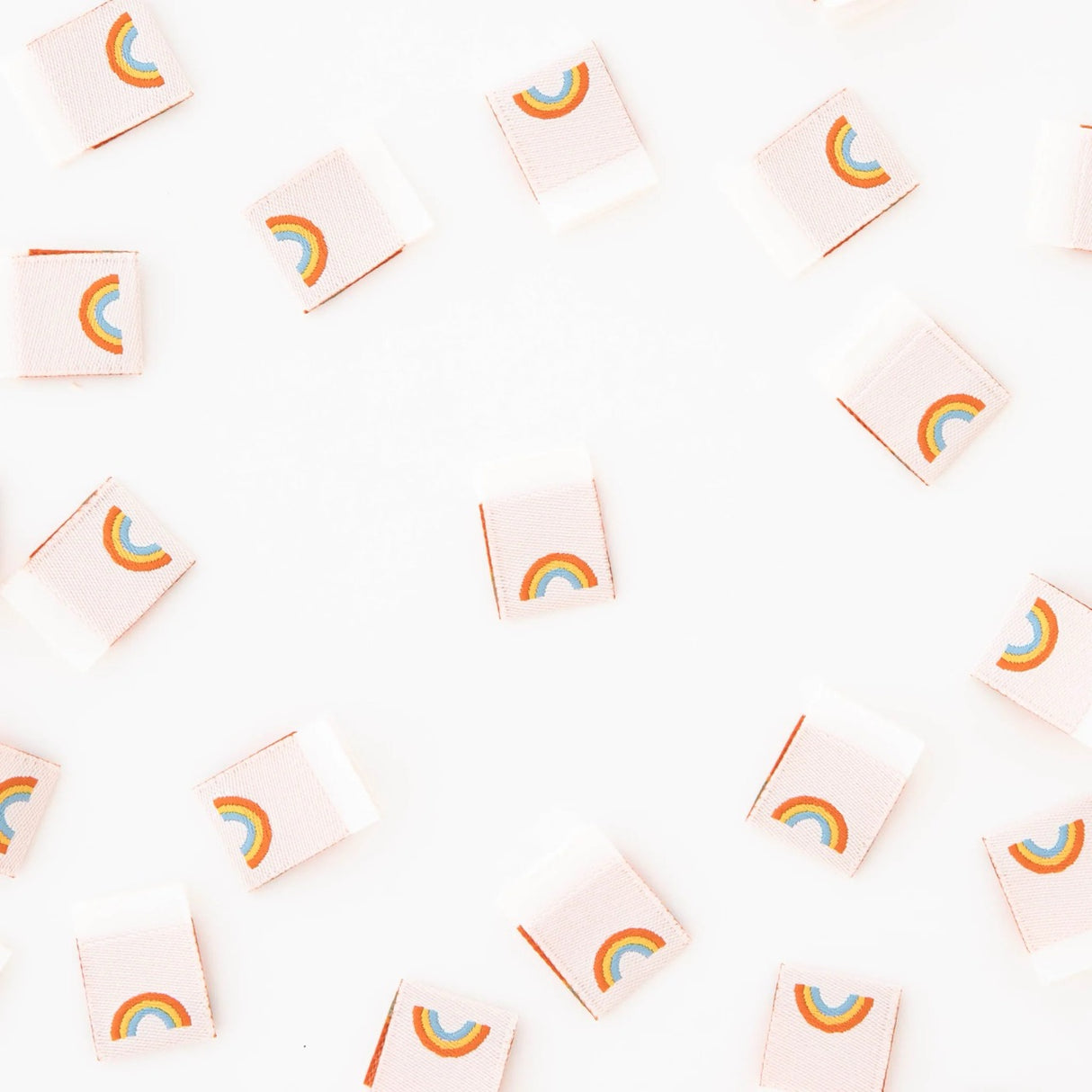 Mini Rainbow Woven Labels for Sewing - Sarah Hearts Labels #112