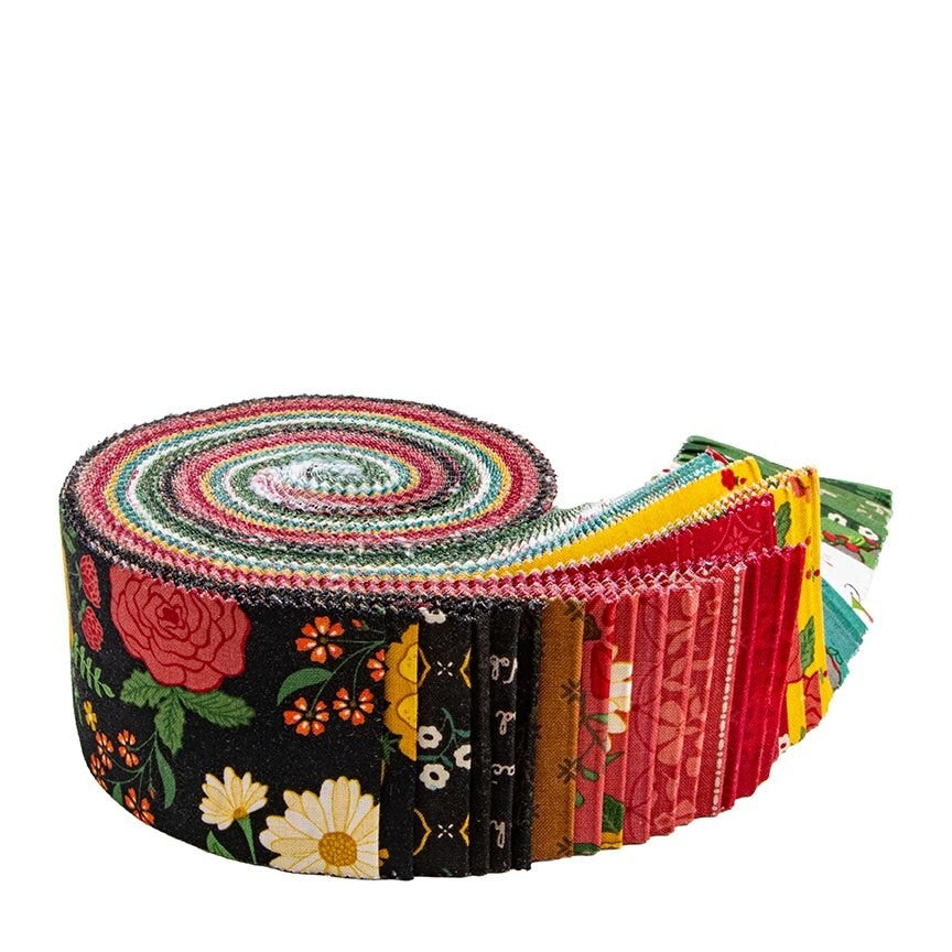 Orchard House Rolie Polie 40 pieces Heather Peterson Riley Blake Designs cottage floral