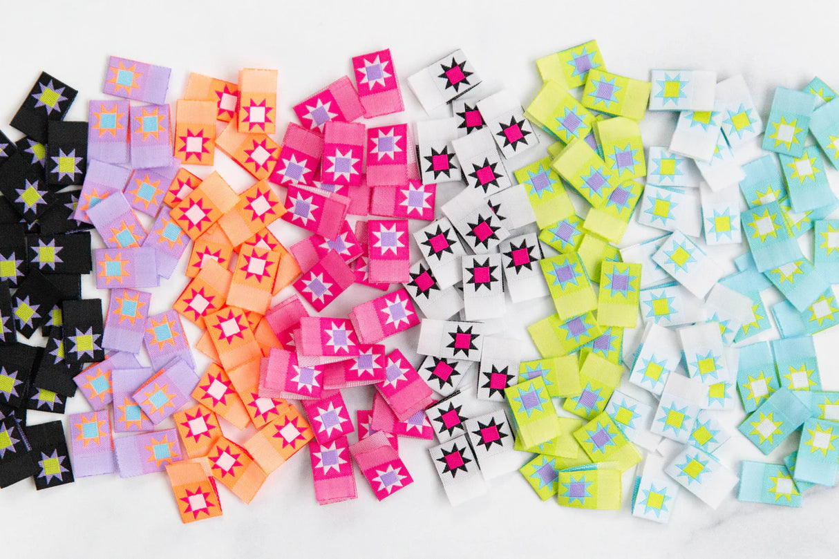Quilt Stars Multipack Quilt Labels - Knot and Thread Designs #203