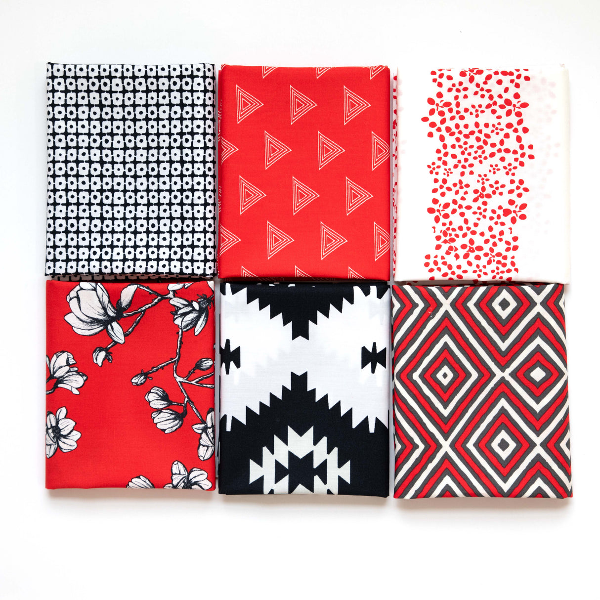 Black, White, and Red Curated Fabric Bundle