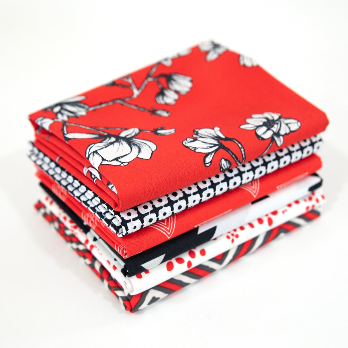 Black, White, and Red Curated Fabric Bundle