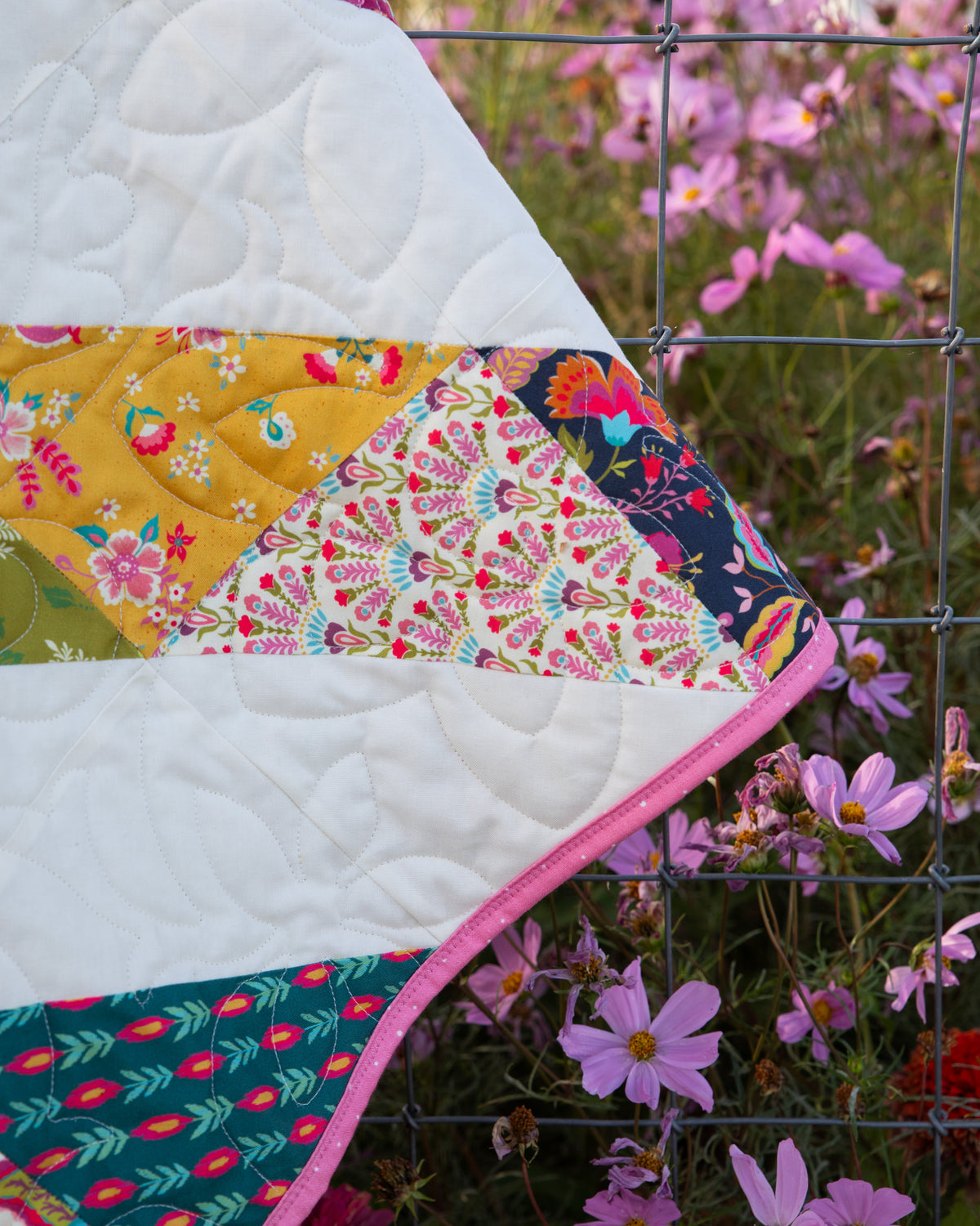 Ricochet Precut Quilt Kit - Sitara Jewel Tone Florals