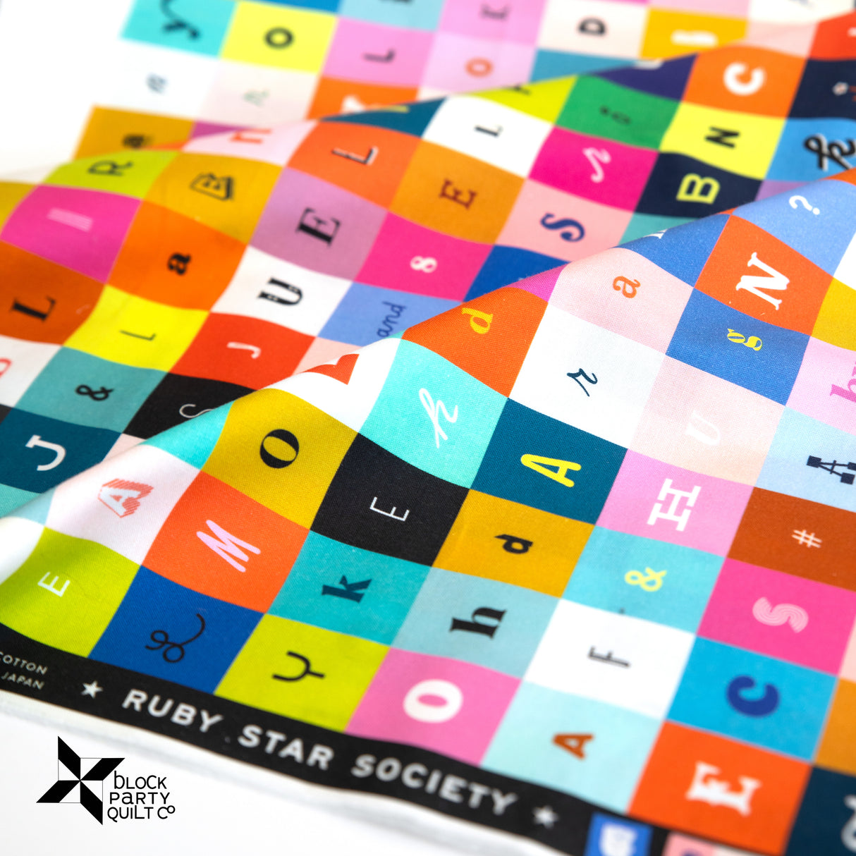Selvedge Magic Letters Multi by Ruby Star Society by the Yard