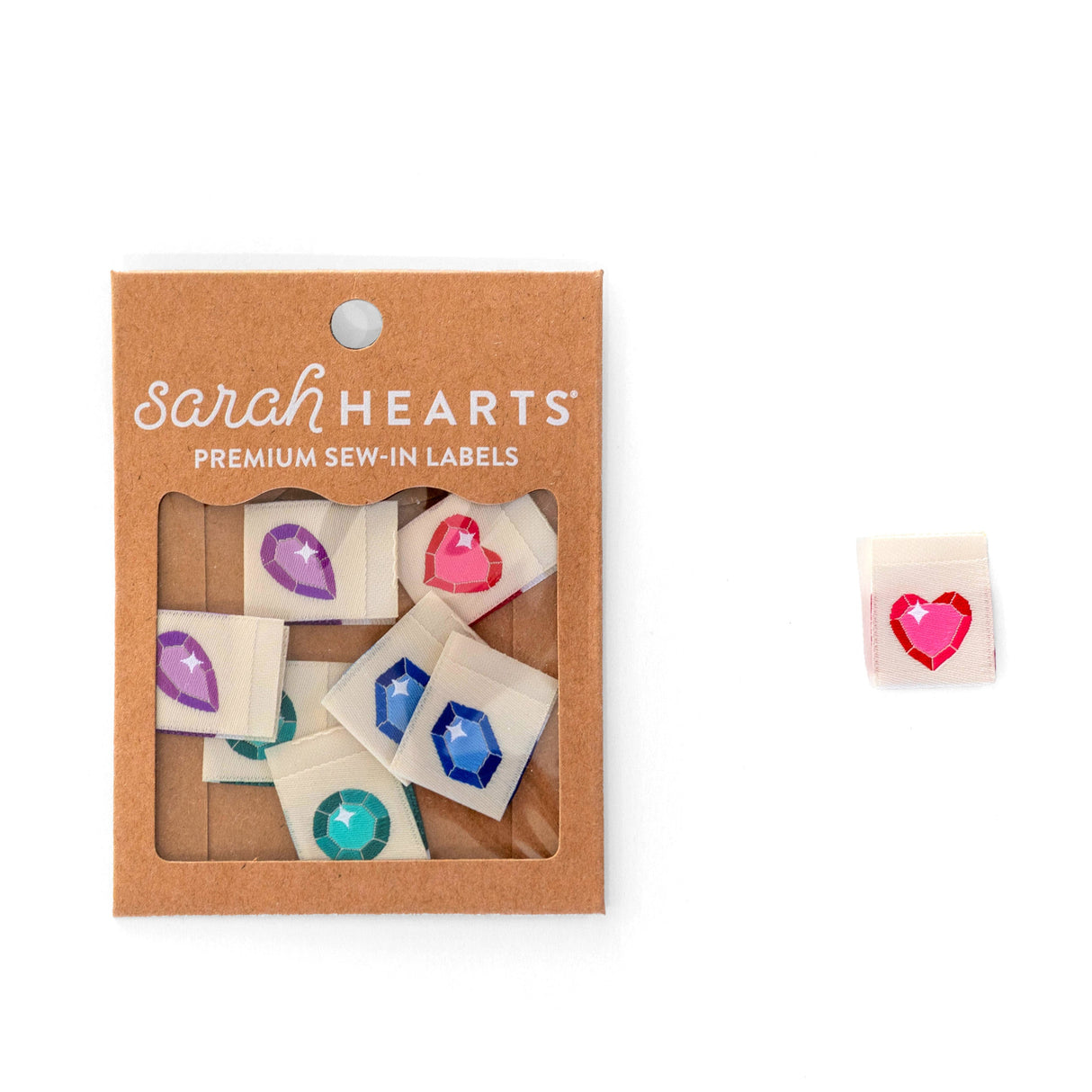 Gems Quilt Labels from Sarah Hearts