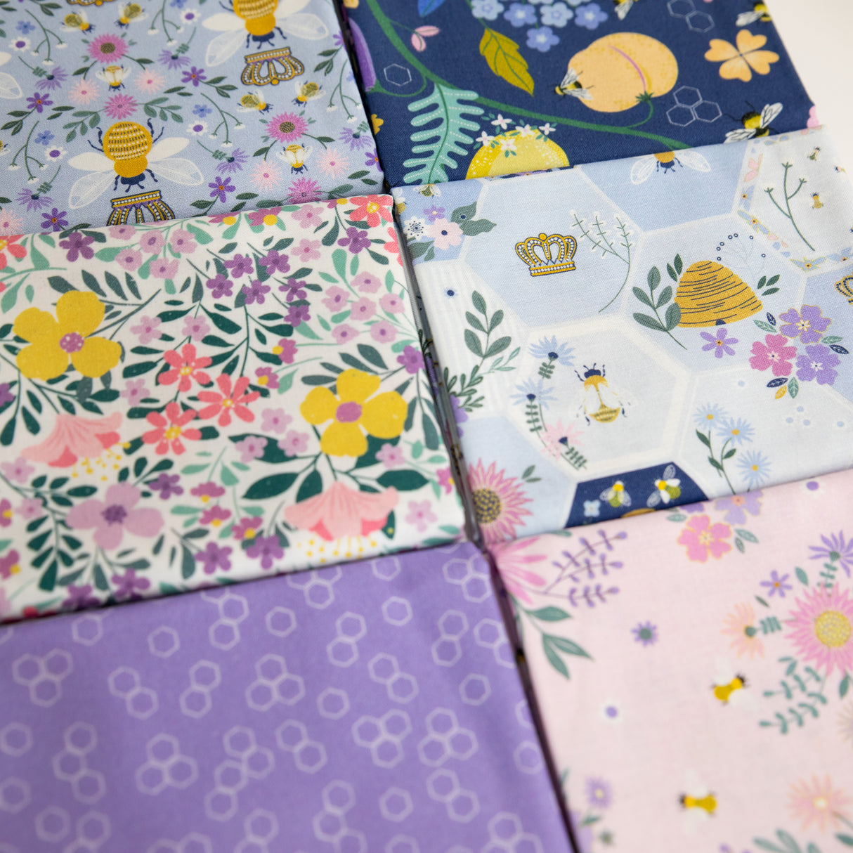 Bee Fabric Collection Dear Stella To Bee or Not to Bee Curated 6 piece Fabric Bundle