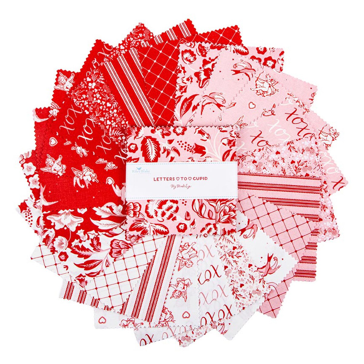 Letters to Cupid 5 inch charm pack Riley Blake Valentines day