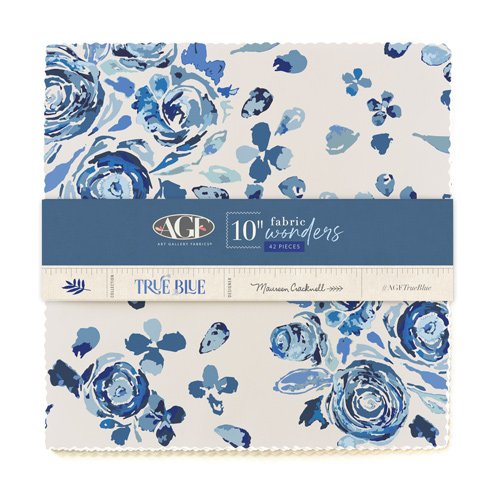 Tissu bleu véritable 10 pouces, Wonders Art Gallery Fabrics