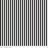 Black and White Stripe Fabric - 2 sizes