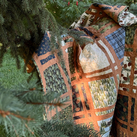 Northwoods Lodge Plaidy Cakes Standard Quilt Kit