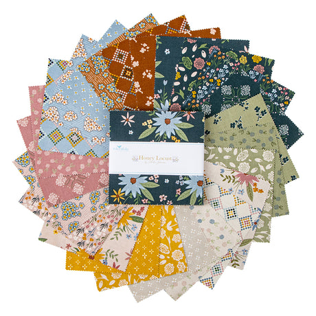 Honey Locust 5 inch square pack precut charm pack