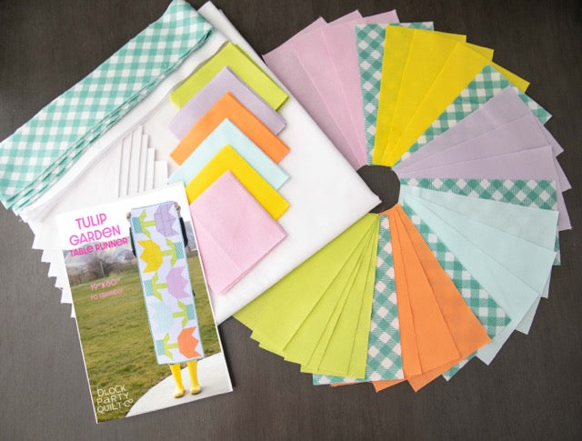 Kit de chemin de table matelassé de printemps - avril, mai, juin