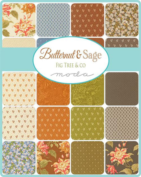 Butternut and Sage 5" Charm Pack by Fig Tree Co.