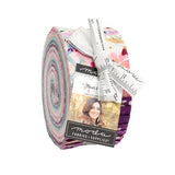 Fleur The Love Jelly Roll by Create Joy Project for Moda Fabrics, 40 precut 2.5 inch fabric strips rolled and tied