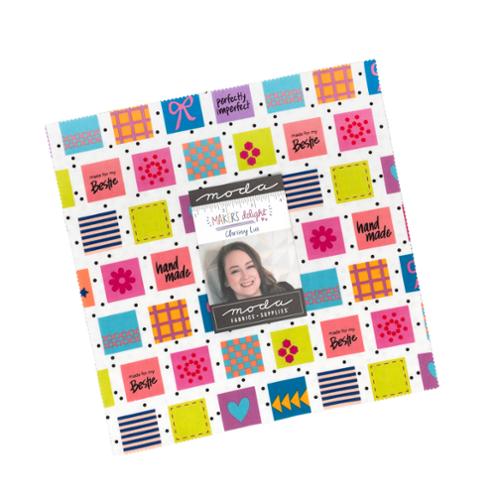 Makers Delight Layer Cake by Chrissy Lux for Moda Fabrics, stack of 42 precut 10 inch fabric squares