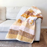 Yellow Cowgirl Precut Quilt Kit - Bricks and Beams Pattern