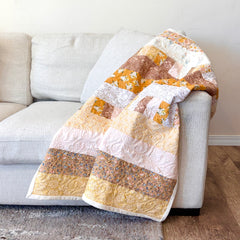 Yellow Cowgirl Precut Quilt Kit - Bricks and Beams Pattern