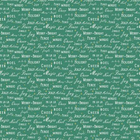 Texte de joie des fêtes vert