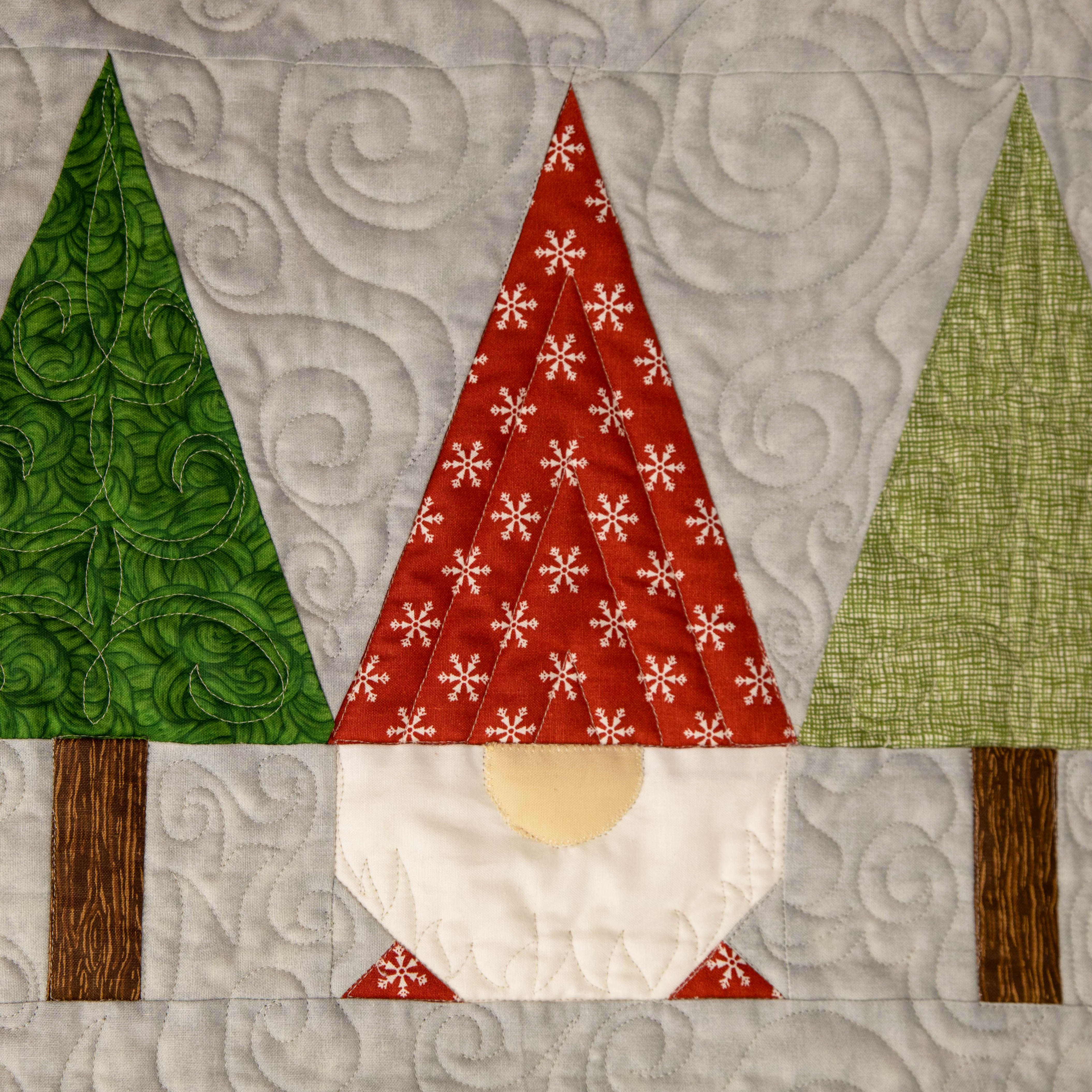 Christmas Gnomes Table Runner Pattern Forest Dwellers