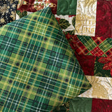 Poinsettias Christmas Over and Under Precut Quilt Kit